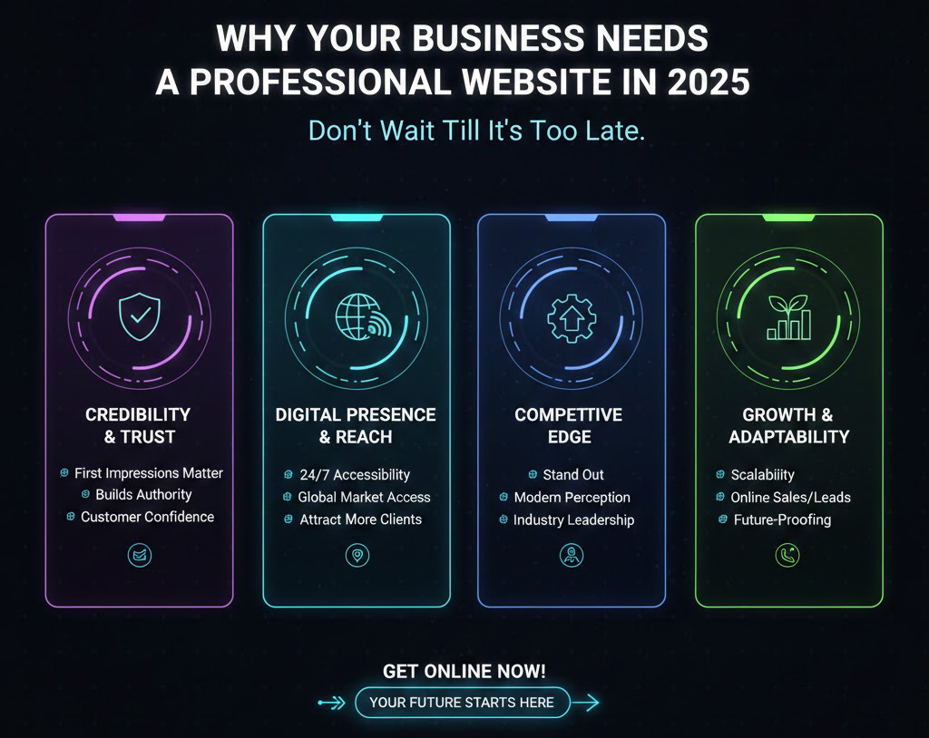 Why Your Business Needs a Professional Website in 2025 Don’t Wait Till It’s Too Late