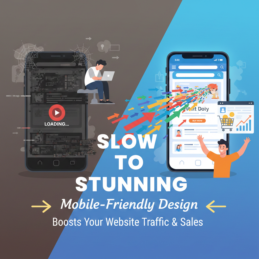 From Slow to Stunning: How Mobile-Friendly Design Boosts Your Website Traffic & Sales